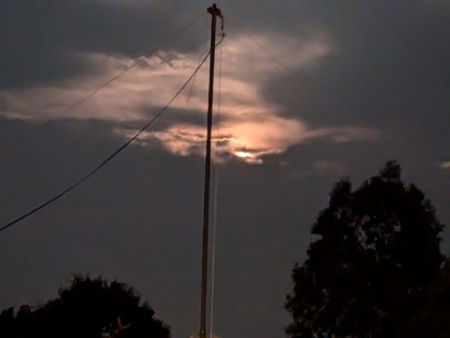 antenna at night