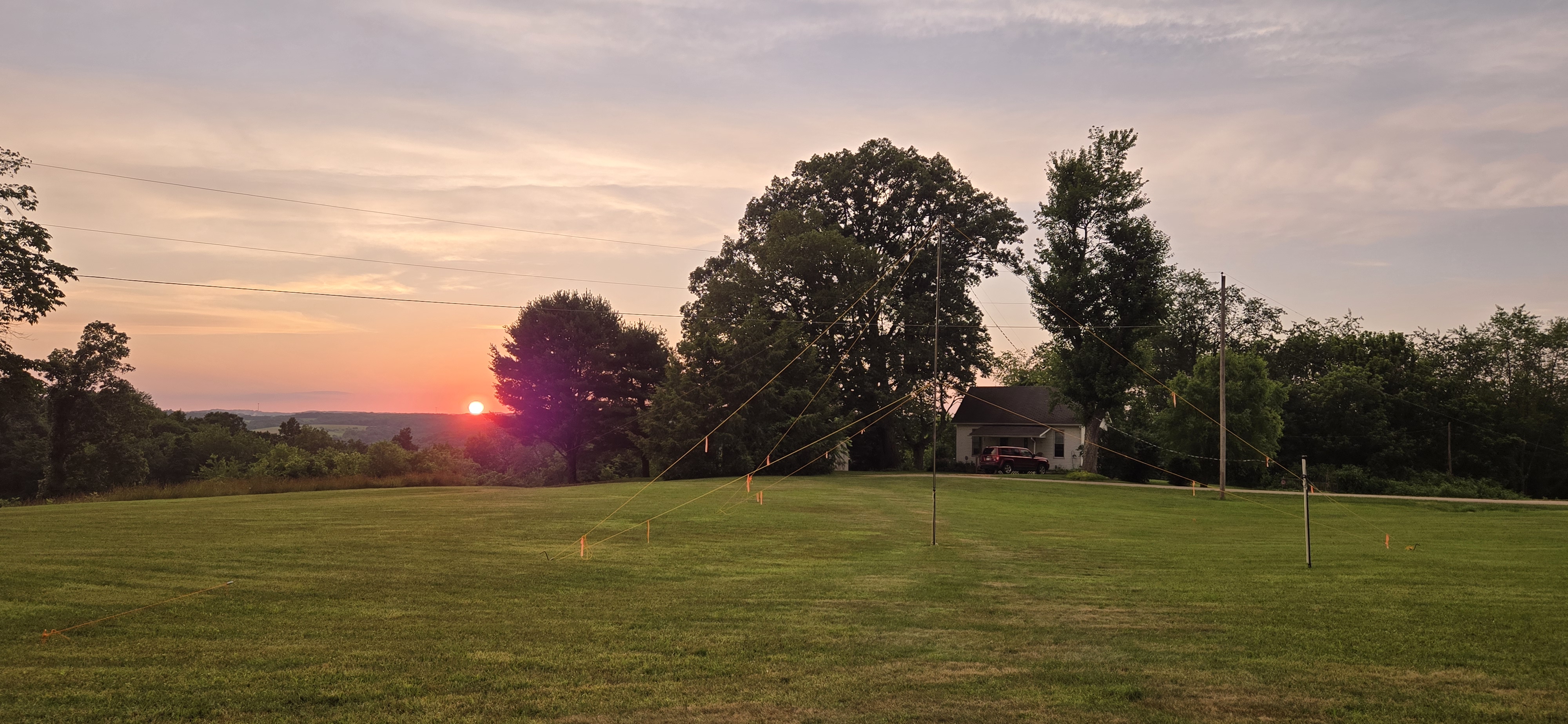 Field day sunset