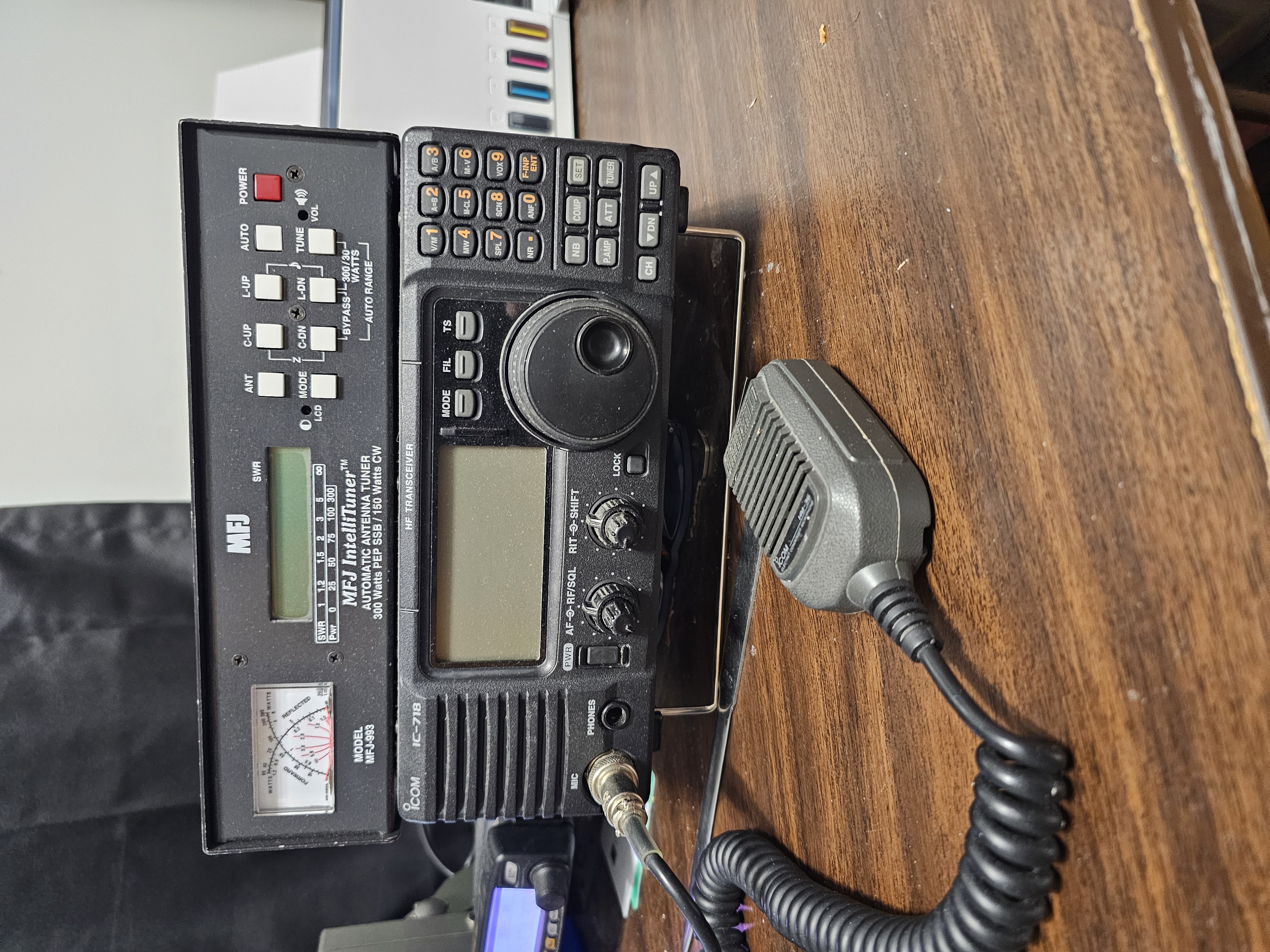 718 and MFJ Auto Tuner