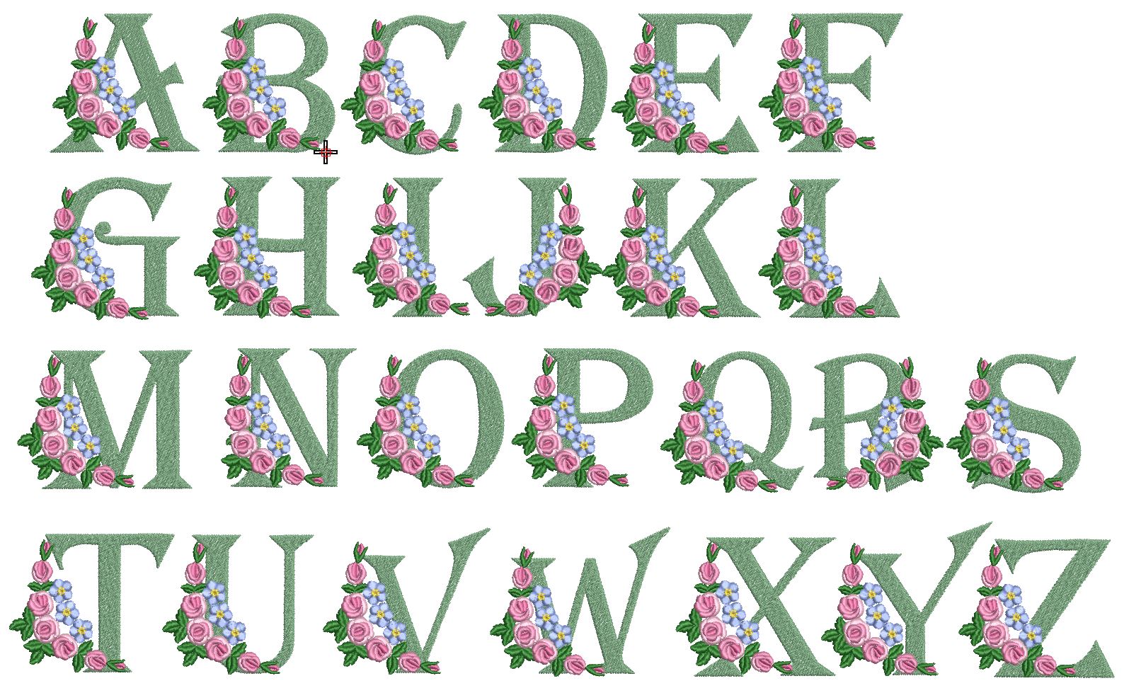 Albert Alphabet Plain and Floral