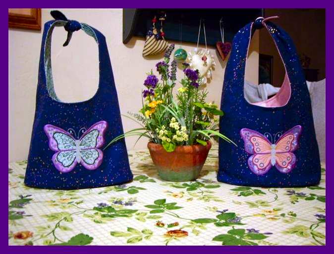 Butterfly Applique Bags